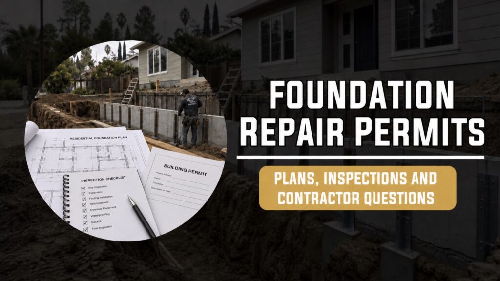 Foundation repair plans, inspections and permit questions in Los Angeles